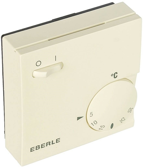 Терморегулятор EBERLE RTR-E 6163 с кнопкой включения (16 А, накладной) 6163 - фото 5389