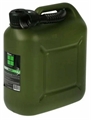 Канистра 10 л для ГСМ, бензина и топлива "Октан Профи" пластиковая зелёная Канистра 10 л