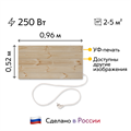 Инфракрасный обогреватель СТЕП-250/0,96х0,52 (250 Вт, 960х520 мм) настенный / потолочный / напольный СТЕП-250/0,96х0,52
